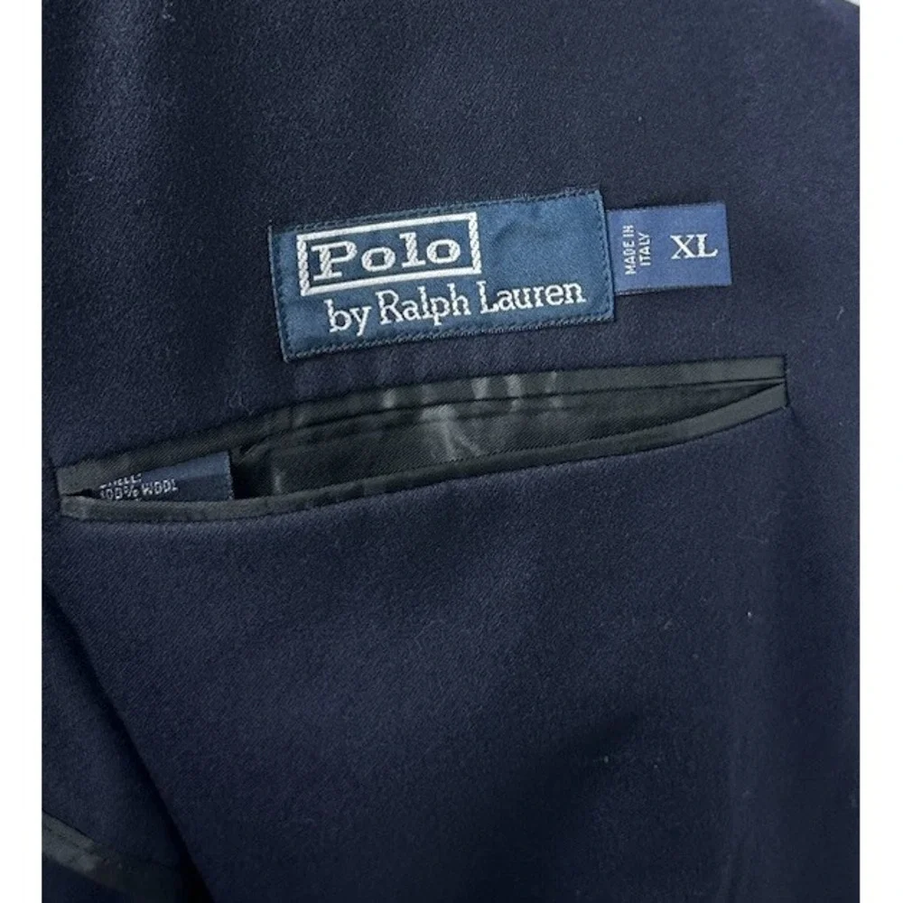 Polo Ralph Lauren X Corneliani Blue Flannel Wool Mens Unstructured Blazer XL